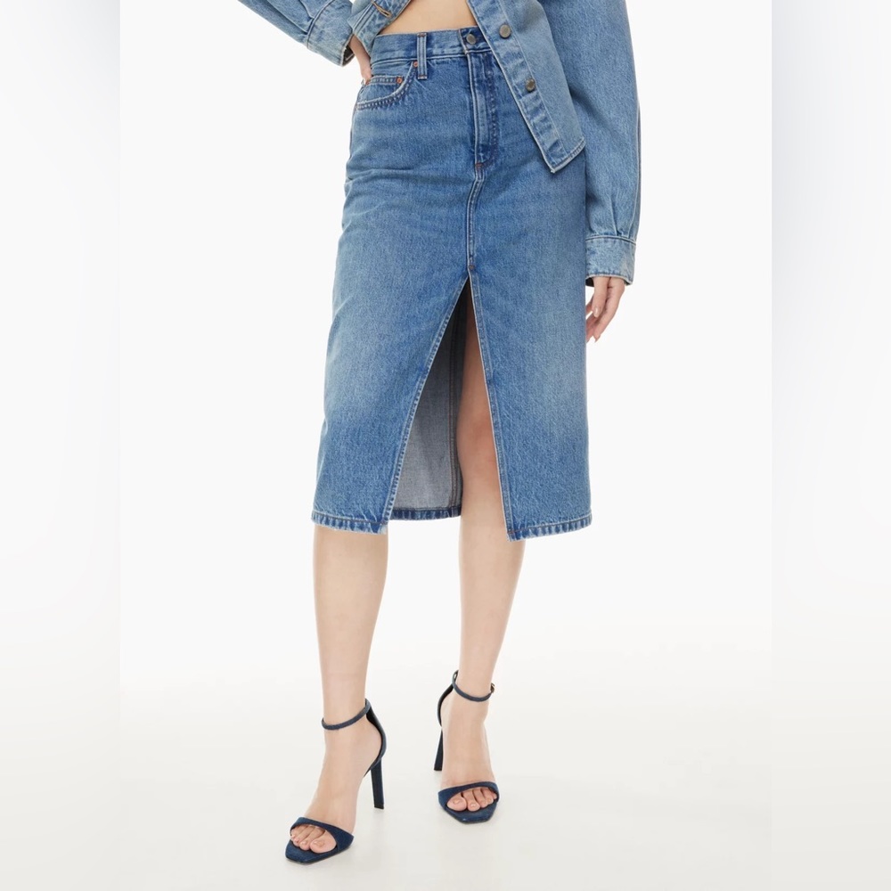 Denim Form The '90s Halle Jean Skirt